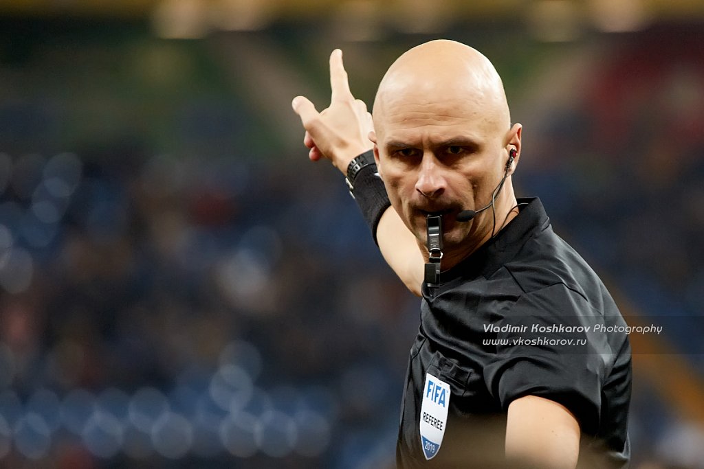 Referee Sergey Karasev