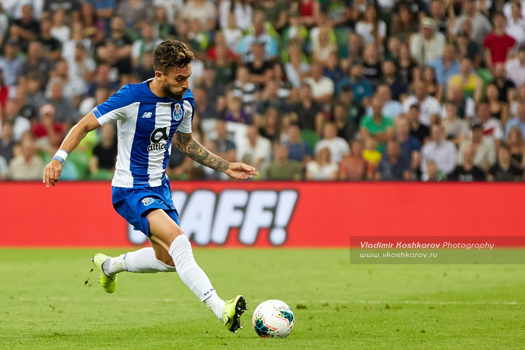 Alex Telles of FC Porto in action
