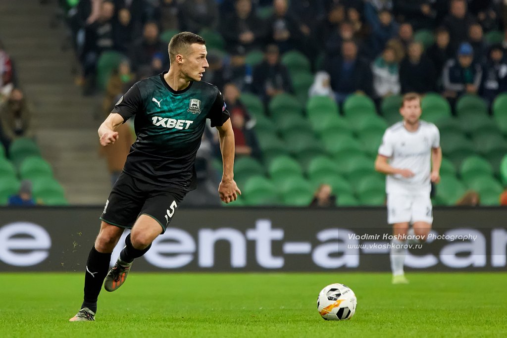 Uros Spajic of FC Krasnodar in action